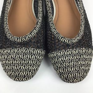 NAUTICA Flats Sandals Woven Black Tan  9.5